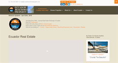 Desktop Screenshot of ecuadorbeachfrontproperty.com