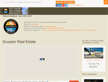 Tablet Screenshot of ecuadorbeachfrontproperty.com
